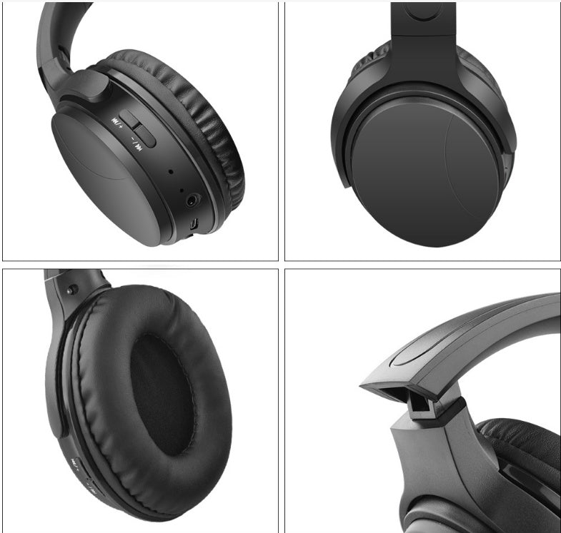 Foldable Wireless Headset with Stereo Sound